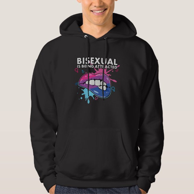 Veste À Capuche Bisexual Is Being Attracted Rainbow Pride Bisexual (Devant)