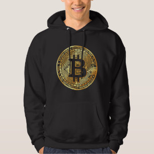 Veste À Capuche Bitcoin - Conception de pièce métallique - BTC