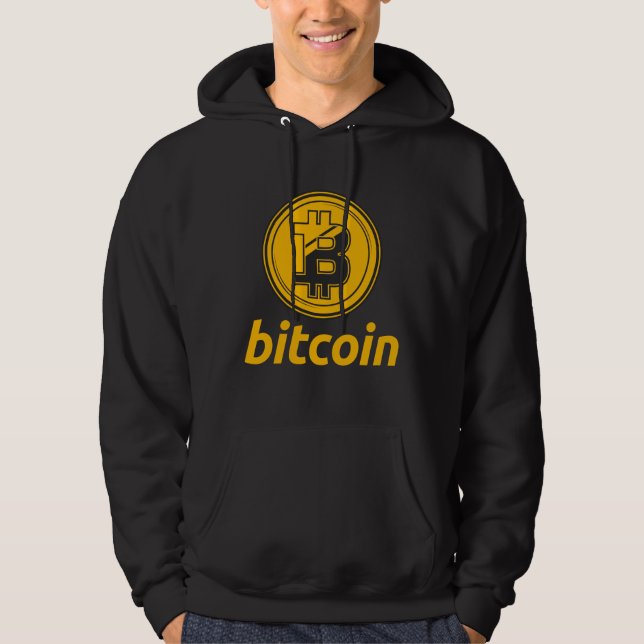 Veste À Capuche Bitcoin Vers L'Investissement Lune (Devant)