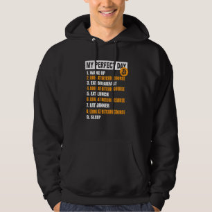 Veste À Capuche Bitcoins Mon jour parfait Cryptomonnaie Bitcoin Jo