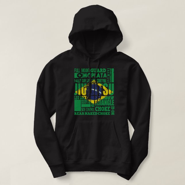 Veste À Capuche BJJ A À Z    GlossaireBrésilien Jiu Jitsu Classic  (Design devant)