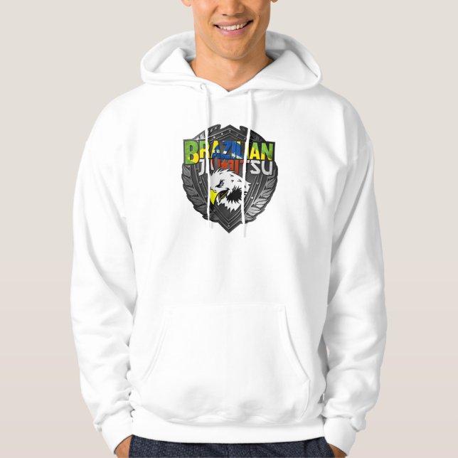 Veste À Capuche BJJ - Bouclier brésilien Jiu Jitsu (Devant)