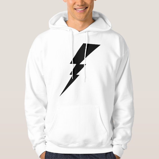 Veste À Capuche Black Flash Lightning Bolt Hommes (Devant)