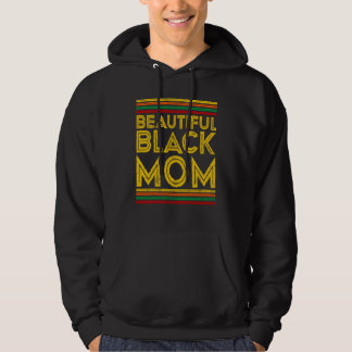Veste À Capuche Black History Month Beautiful Black Mom  1
