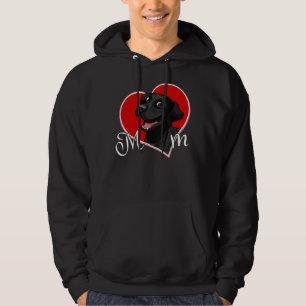 Veste À Capuche Black Lab Maman Labrador Mama Masques Black Lab Ma