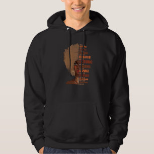Veste À Capuche Black Queen Lady Curly Naturel Afro-Africain Améri