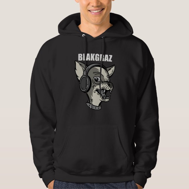 Veste À Capuche Blakgraz Lucy le chien avec casque T-shirt (Devant)