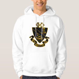Veste À Capuche Blason de Phi Chi Theta Or et Noir