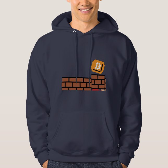 Veste À Capuche Bloc superbe de Bitcoin (sweat - shirt à capuche (Devant)