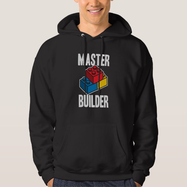 Veste À Capuche Blocs de construction Master Builder Hommes Femmes (Devant)
