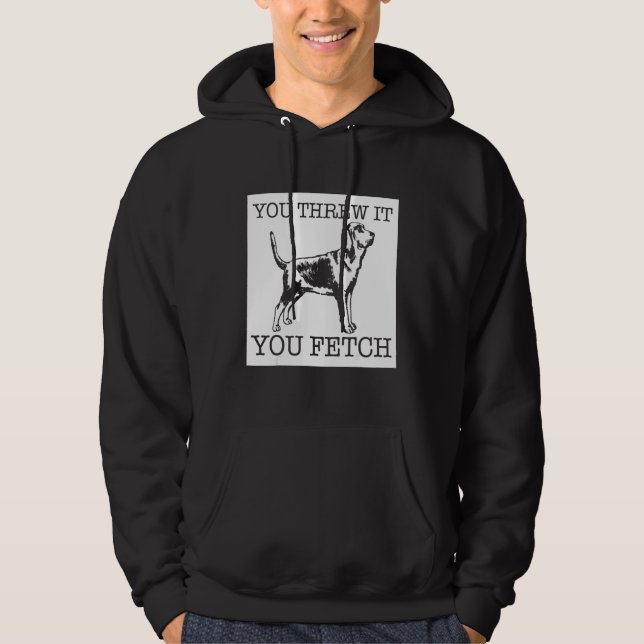 Veste À Capuche Bloodhound funny dog lover gift (Devant)