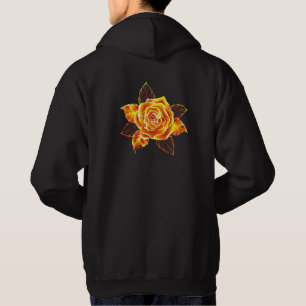 Veste À Capuche Blooming Fire Rose