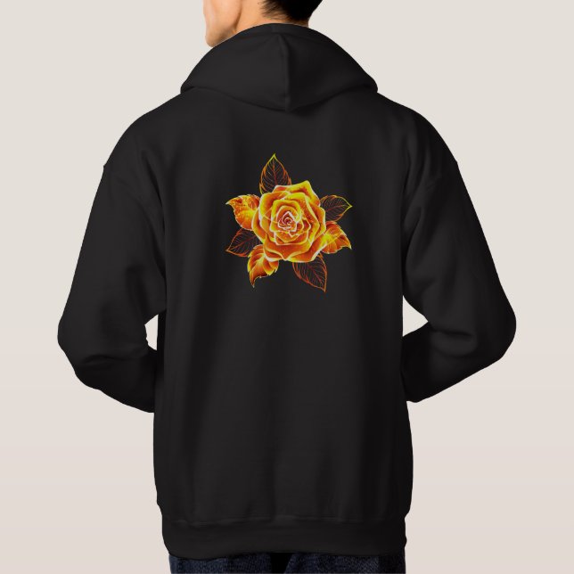 Veste À Capuche Blooming Fire Rose (Dos)