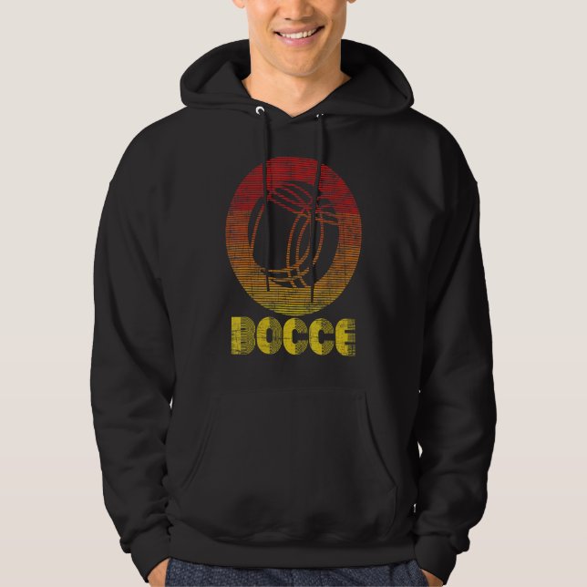 Veste À Capuche Bocce pelouse Bowling Jeu Boccia Boule (Devant)