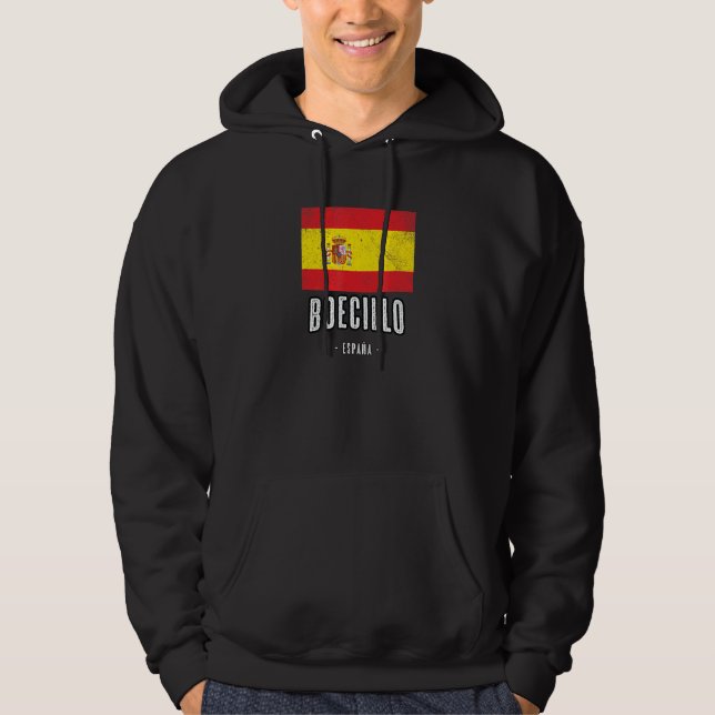 Veste À Capuche Boecillo Espagne Es Drapeau Ville - Bandera Ropa - (Devant)