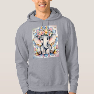 Veste À Capuche Boho Elephant 🌼 🐘   Paix et pétales