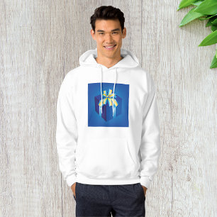 Veste À Capuche Boîte cadeau bleu avec ruban jaune et Aqua