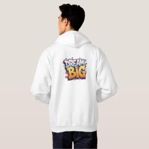 Veste À Capuche Bold Cartoon Pop Art Graffiti – "Rêve Grand" 3D