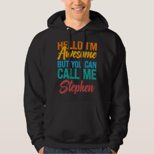 Veste À Capuche Bonjour, je suis génial, mais vous pouvez m'appele