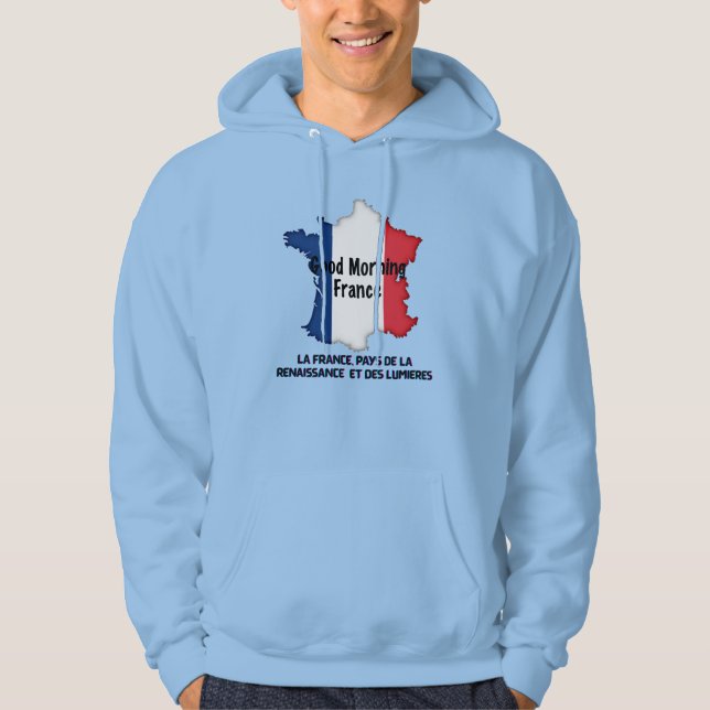 Veste À Capuche Bonjour la France - Pays de la Renaissance et Lumi (Devant)