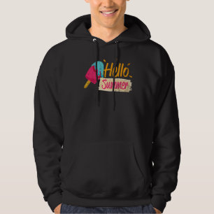Veste À Capuche Bonjour Vacances Été Glace Crème Popsicle Ice Loll