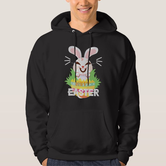 Veste À Capuche Bonne conception lapin de Pâques (Devant)