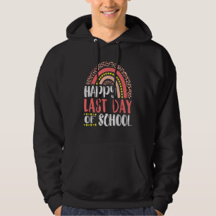 Veste À Capuche Bonne Dernière Journée De Diplôme D'Enseignant Leo