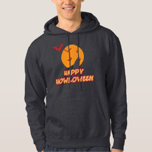 Veste À Capuche Bonne Howloween Howling Wolf's Head T-Shirt