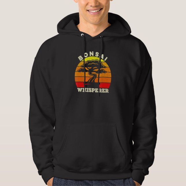 Veste À Capuche Bonsai Whisperer Japonais Bonsai Tree Tee Sakura Z (Devant)