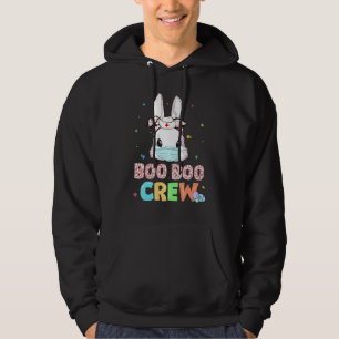 Veste À Capuche Boo Boo Crew Bunny Nurse Rabbit de Pâques Masque v