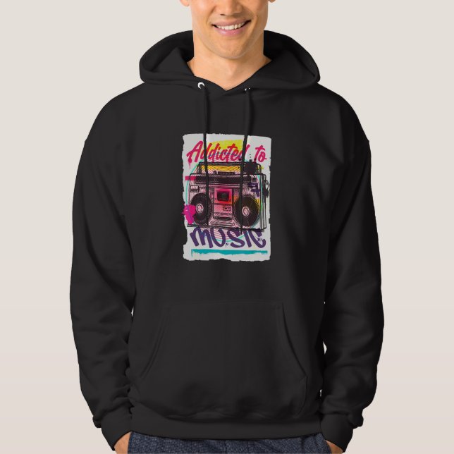 Veste À Capuche Boombox Graffiti urbain (Devant)