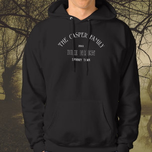 Veste À Capuche Boot Crew Nom de famille personnalisé Halloween No