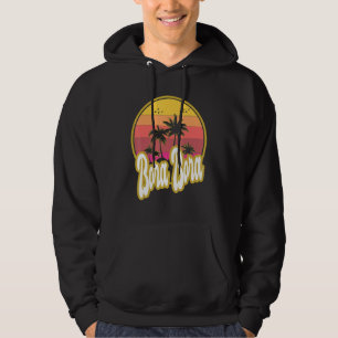 Veste À Capuche Bora Bora Beach Retro Sunset