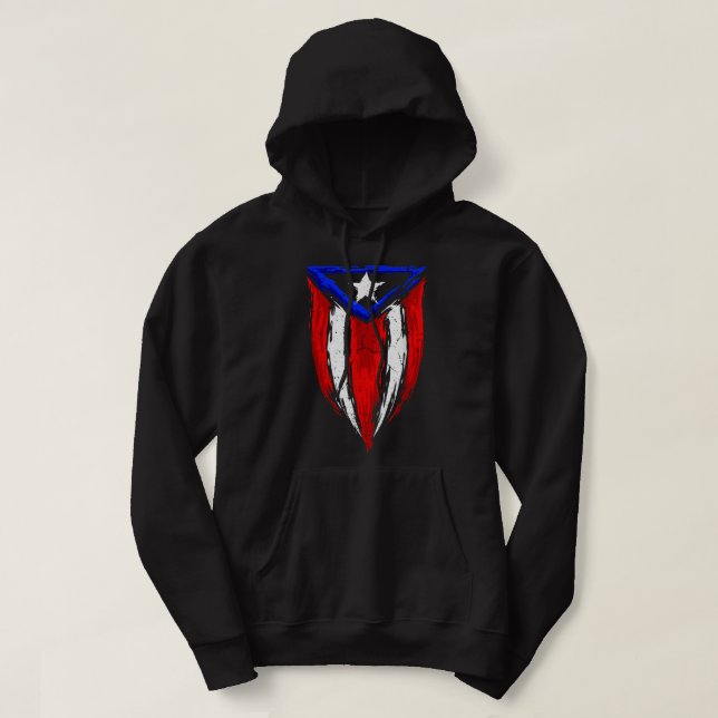 Veste À Capuche Boricua Peinture Taino Porto Rico fans (Design devant)