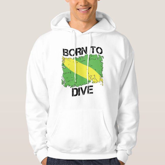 Veste À Capuche Born to Dive Nitrox Flag Sweatshirt (Devant)