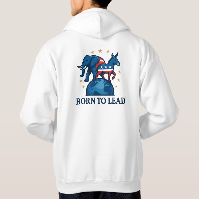 Veste À Capuche Born To Lead – Elephant & Donkey on Earth Patrioti (Dos)