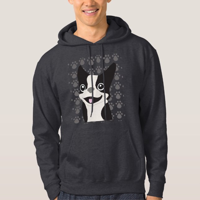 Veste À Capuche Boston Terrier (Devant)
