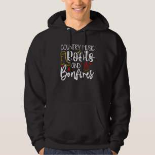 Veste À Capuche Botte Et Bonfires De Musique De Pays