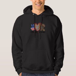 Veste À Capuche Bottes de combat Paix Amour Souvenir Drapeau États