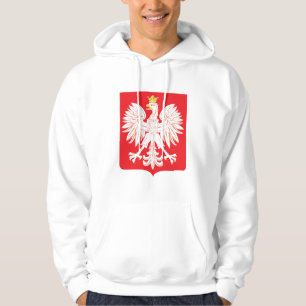 Veste À Capuche Bouclier polonais de rouge d'Eagle