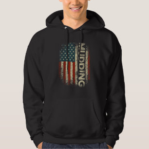 Veste À Capuche Boue Off Road USA Drapeau Distressed Muet Run & 4