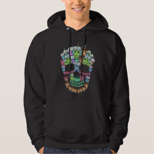 Veste À Capuche Boule Thé Crâne Hommes Boba Thé Cadeau Boule Th