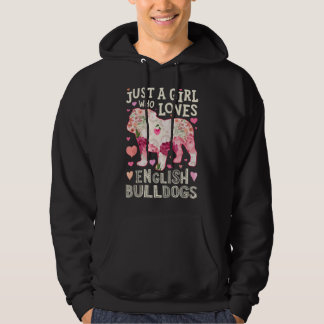 Veste À Capuche Bouledogue Anglais Juste Une Fille Qui Aime Le Chi