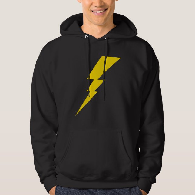 Veste À Capuche Boulon de foudre jaune (Devant)
