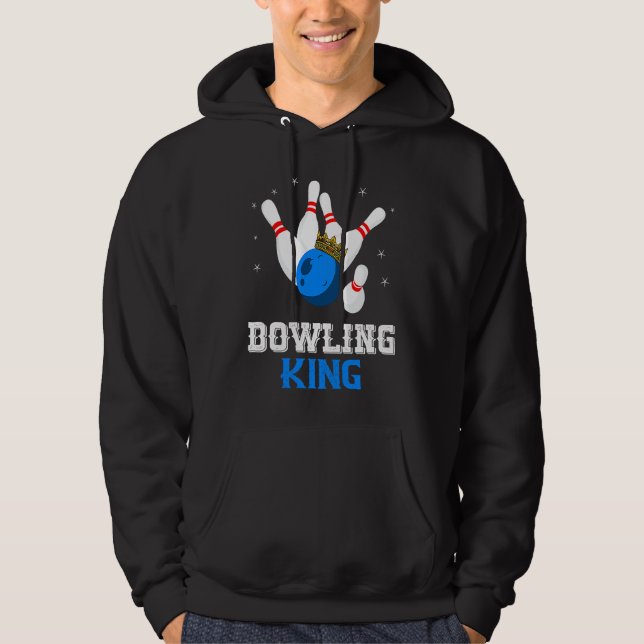 Veste À Capuche Bowling King Crown Bowler Bowling Team Strike Bowl (Devant)