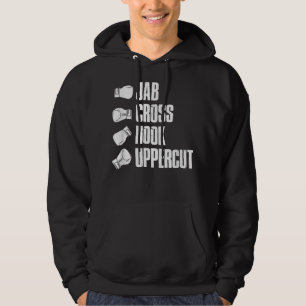 Veste À Capuche Boxe Jab Cross Hook Uppercut - Boxe Lover cadeau