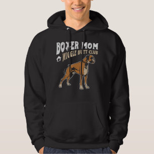 Veste À Capuche Boxer Mom Wiggle Butt Club design Boxer design Chi