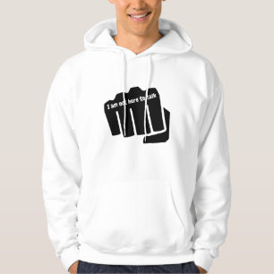 Veste À Capuche Boxing, je ne suis pas ici pour parler