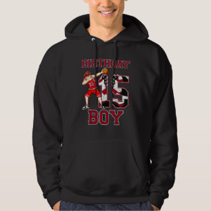 Veste À Capuche Boy Dabbing Basketball 15th Birthday Love Baskets