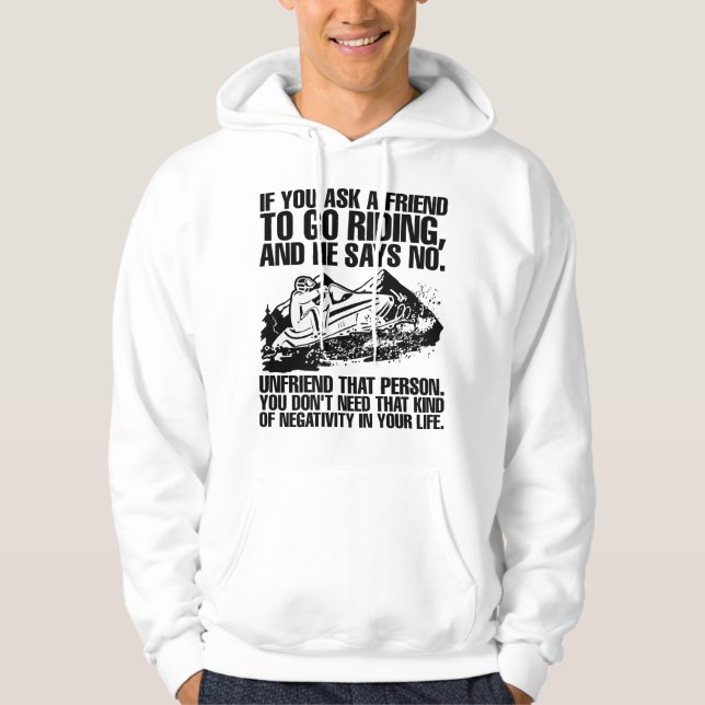 Veste À Capuche Brappp Life Riding Snowmobile Friend (Devant)